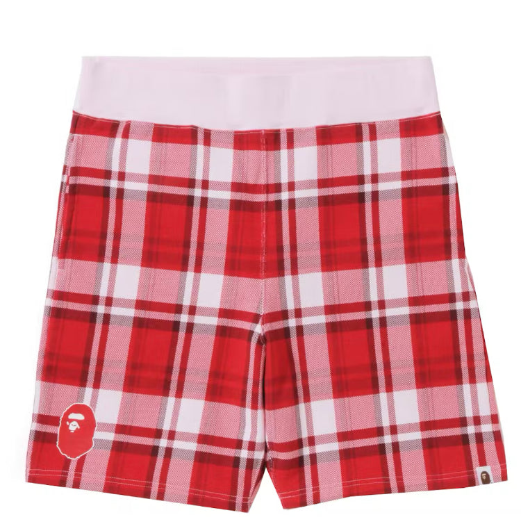 BAPE Check Gift Sweat Shorts
Red
