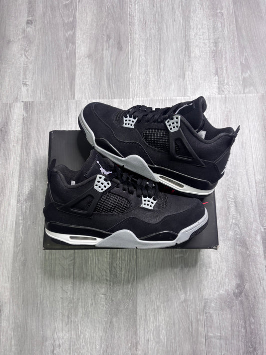 (Pre-Owned) Jordan 4 Black Canvas