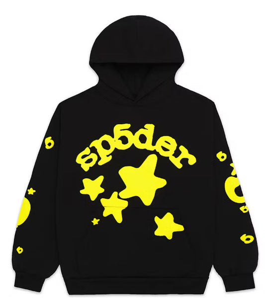 Sp5der Beluga Hoodie Yellow Onyx