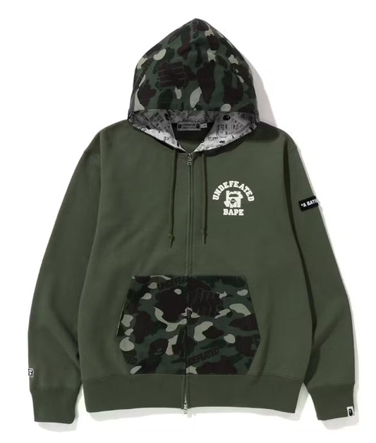 Bape undefeated colour camo hoodie